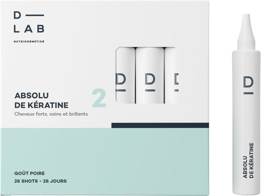 Absolu de Kératine 28 Shots - Anti-chute & Réparation - Compléments alimentaires